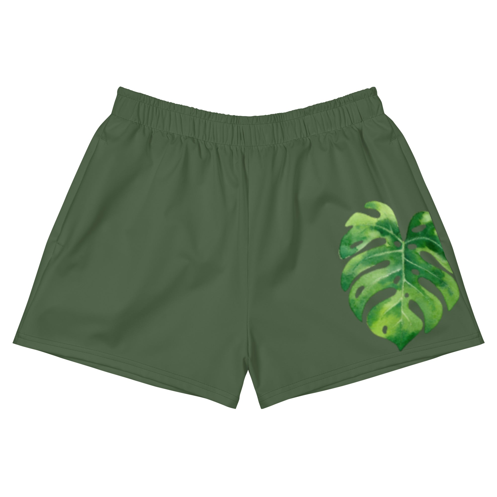 Recycelte Sport-Shorts für Damen khaki - earlyfish